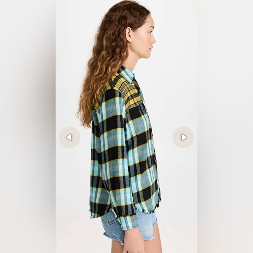 Rails Brando Plaid Button Down Sky Mixed Flannel … - image 7